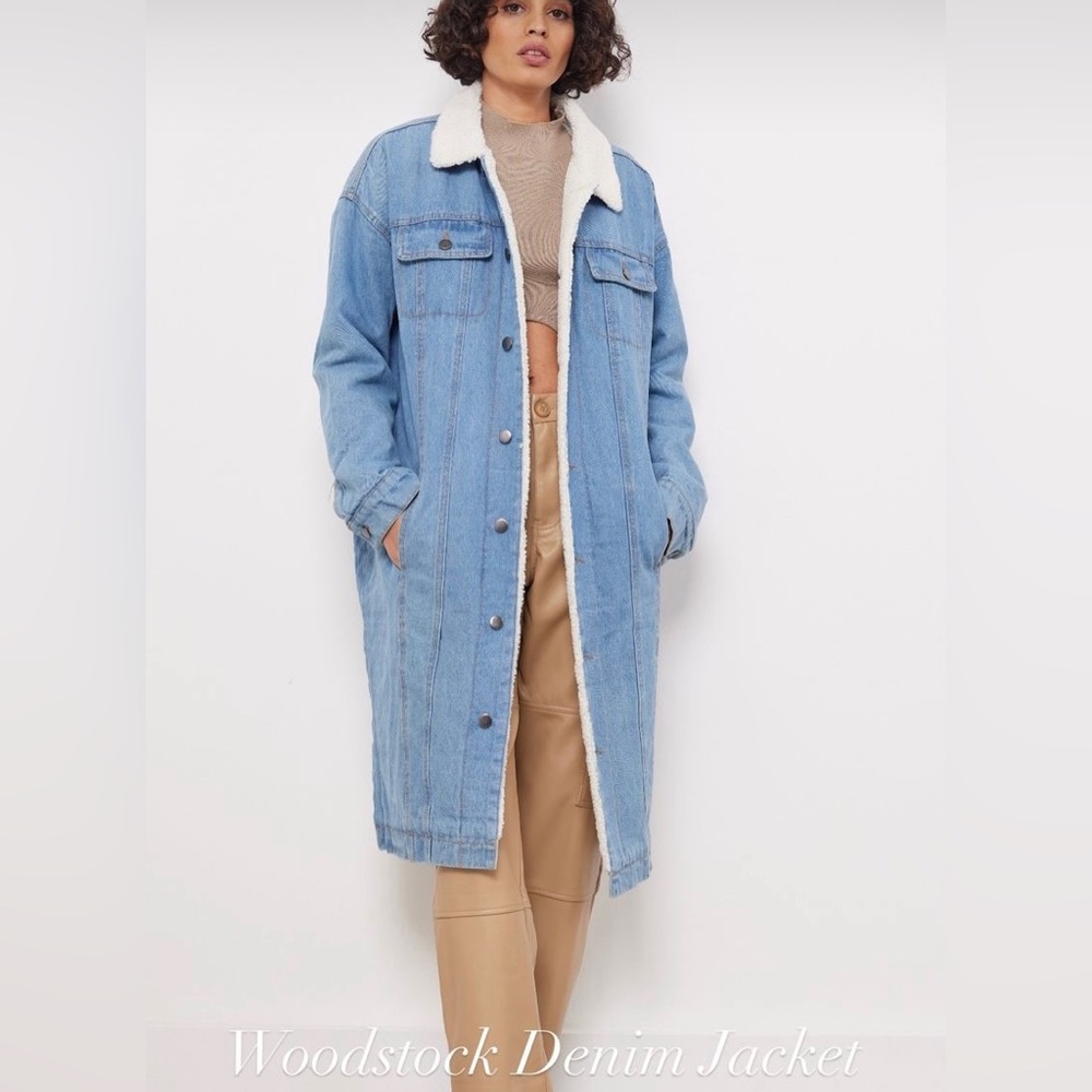 NWT denim & sherpa “Woodstock jacket”